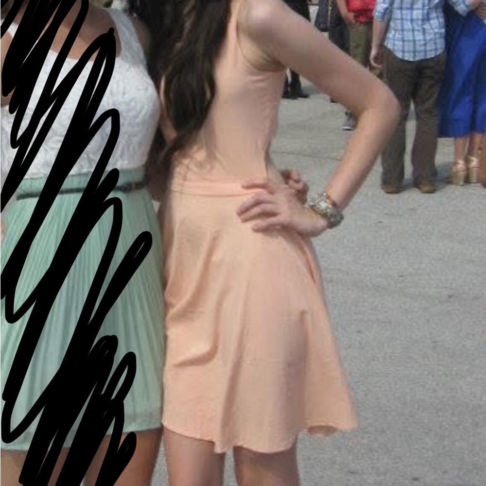 Peach Sleeveless Dress